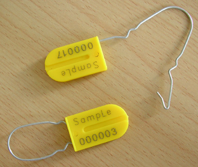 Le degré de sécurité de cadenas de récipient scelle le plastique, joints de boulon de haute sécurité